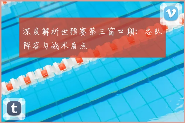 深度解析世预赛第三窗口期:各队阵容与战术看点